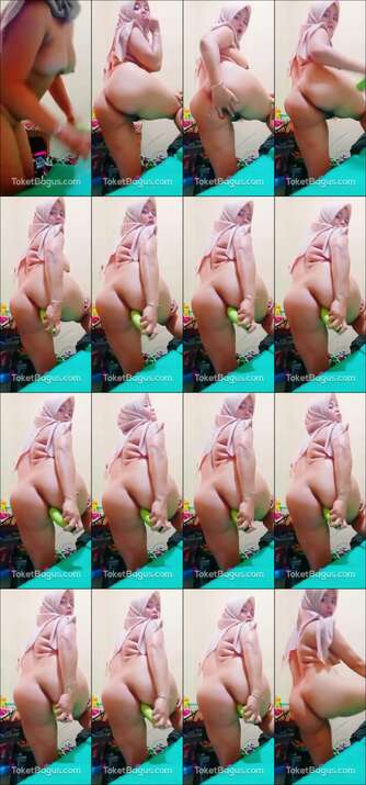 Jilbab Semok Masturbasi Pakek Terong