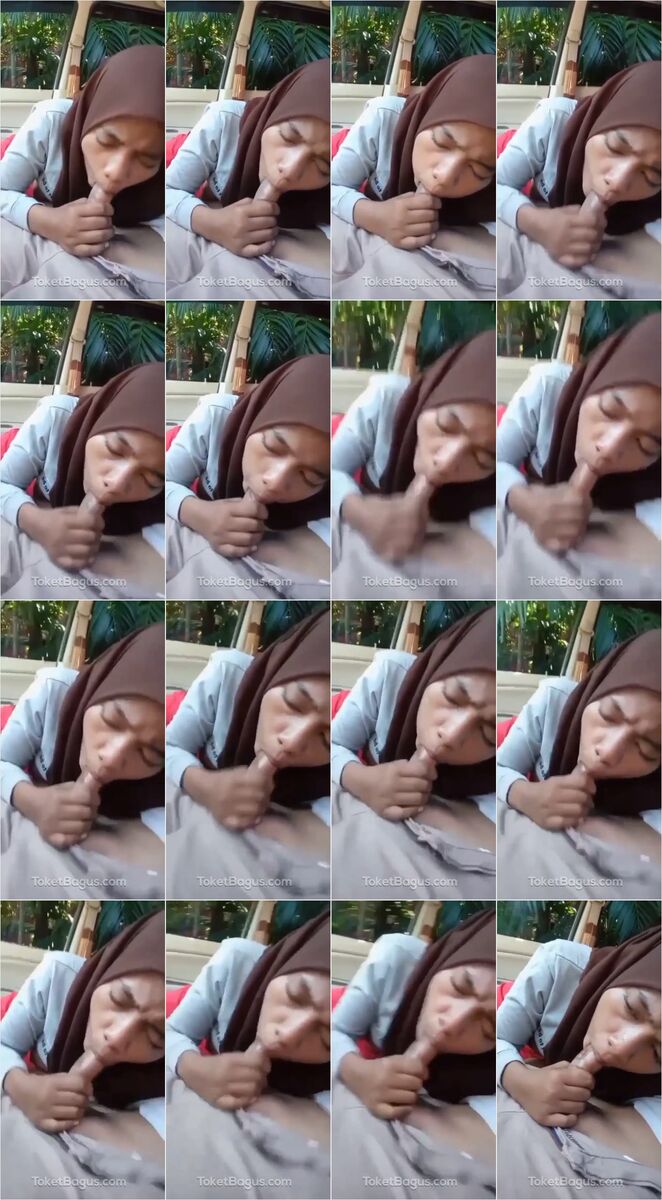 Hijab Nyepong Crot Dalem Mobil