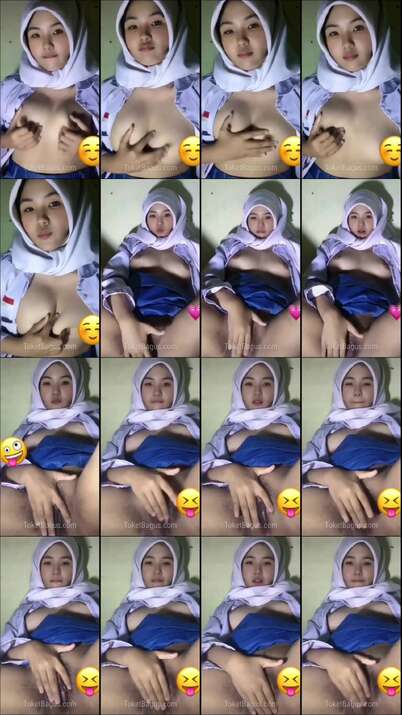 Jilbab SMA Cantik Colmek Pamer Memek Sempit Mulus