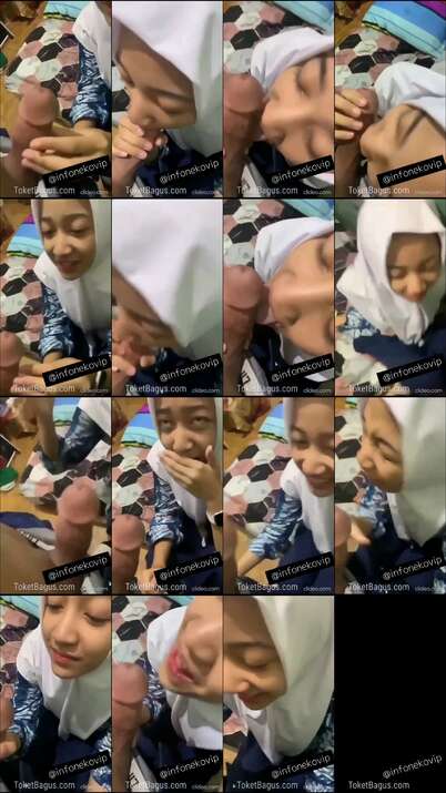 Jilbab SMP Pulang Sekolah Malah Diajarin Nyepong